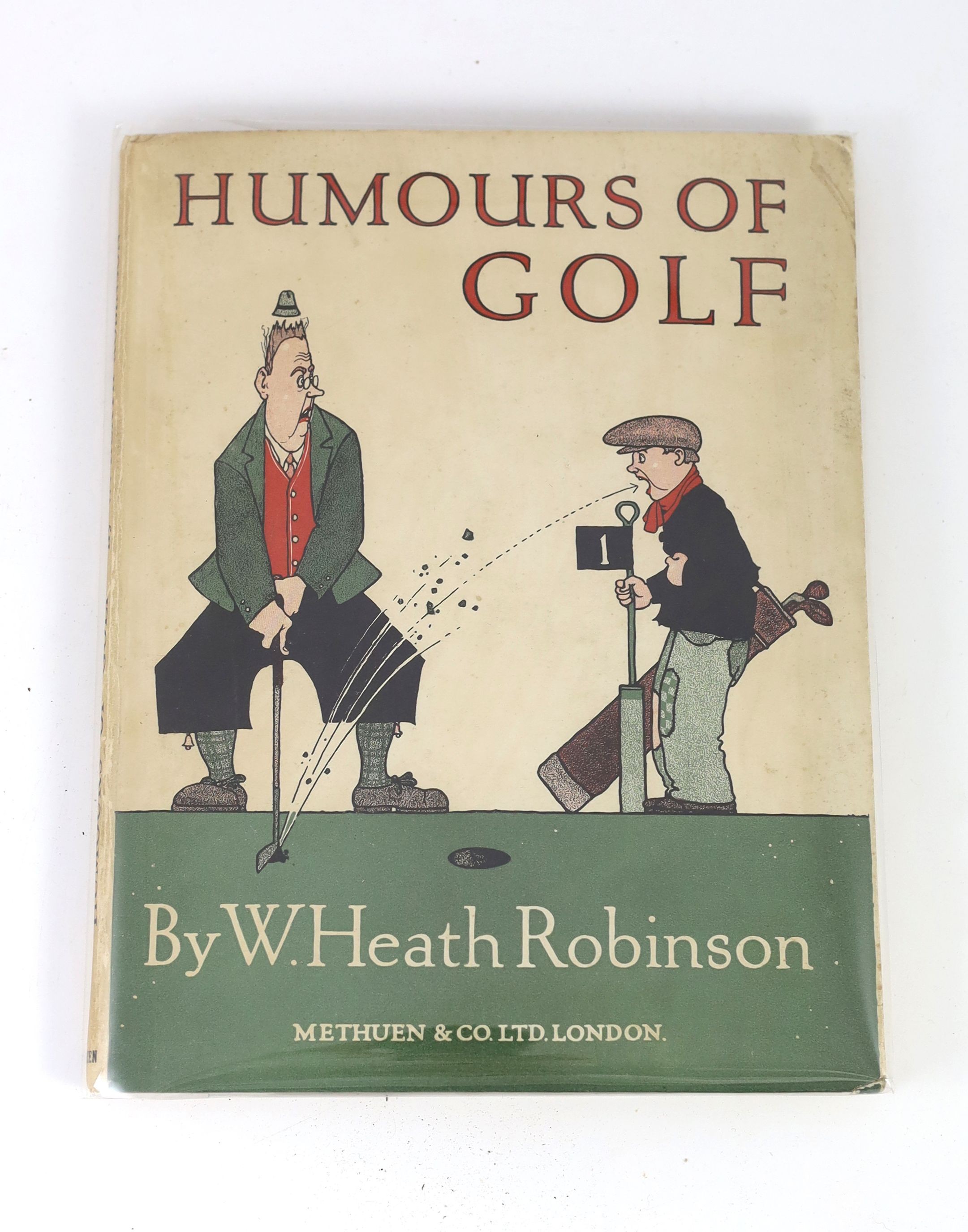 Robinson, W. Heath - Humour of Golf, 1st edition, 4to, original pictorial boards, with 50 illustrations, Methuen & Co., London, 1923